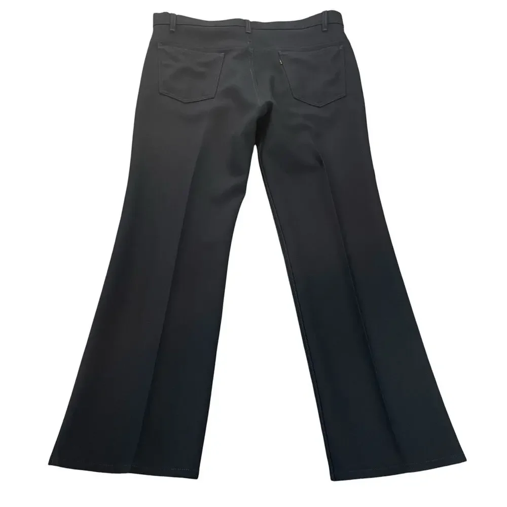 Levi's 517 Bootcut Pants Mens Fit 38x31 (42x30 Tag) Navy Polyester Vintage 90s